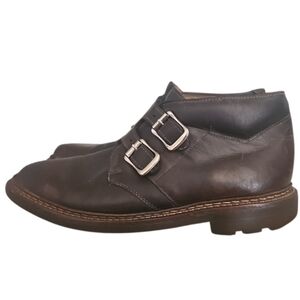 Johnston & Murphy Brown Leather Double Monk Strap Shoes Men’s 8 Dress Boots